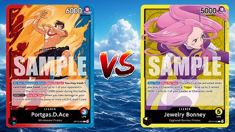 One Piece TCG Red Blue Ace VS Yellow Jewelry Bonney!!
