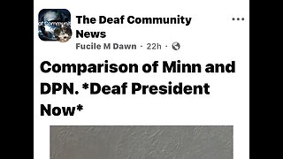 ASL only - The comparison protests in Minnesota and DPN