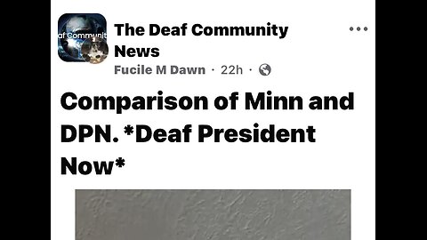 ASL only - The comparison protests in Minnesota and DPN