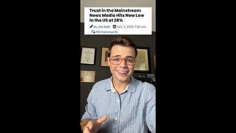 Victor Reacts: No One Trusts the Fake News Media for Good Reason 