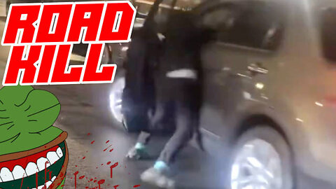 Idiot Punches His UBER Driver and Gets Run Over