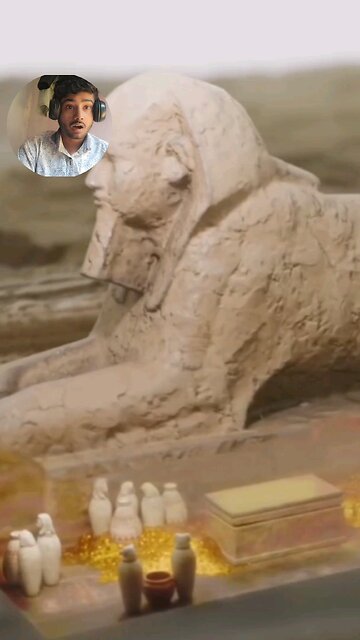 mrbeast vs the pyramids half man and half lion 😱