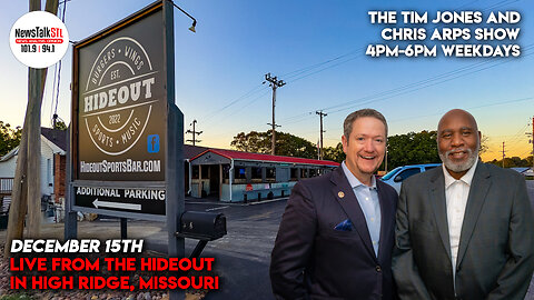 The Tim Jones and Chris Arps Show 12.15.2025 LIVE at The Hideout in High Ridge