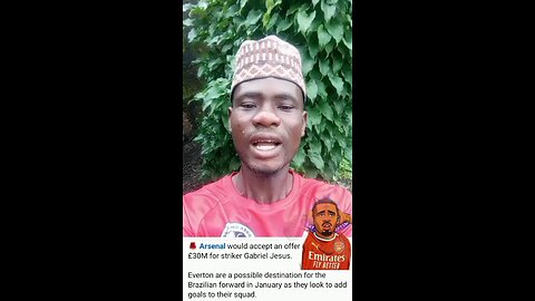 Arsenal is willing to accept an offer of £30m for Gabriel Jesus this is January transfer window