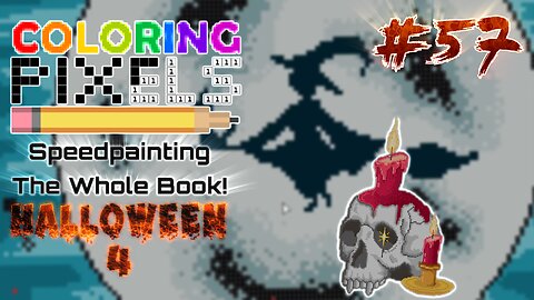 Coloring Pixels - Speedpainting The Whole Book! #57 (Halloween 4)