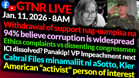 Withdrawal of Support naguumpisa na | ICI dissolved? Cabral Files | VP Imp. | GTNR Ka Mentong Ka Ado