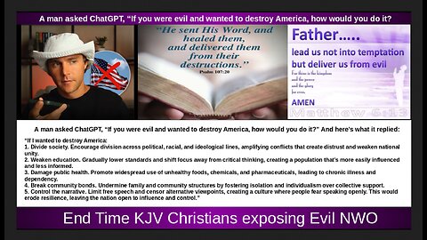 A man asked ChatGPT, “If you were evil and wanted to destroy America, how would you do it?