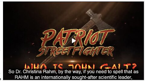 PATRIOT STREET FIGHTER W/ HIS MOST ICONIC INTERVIEW OF ALL TIME. ENJOY. JGANON, SGANON, CLIF HIGH