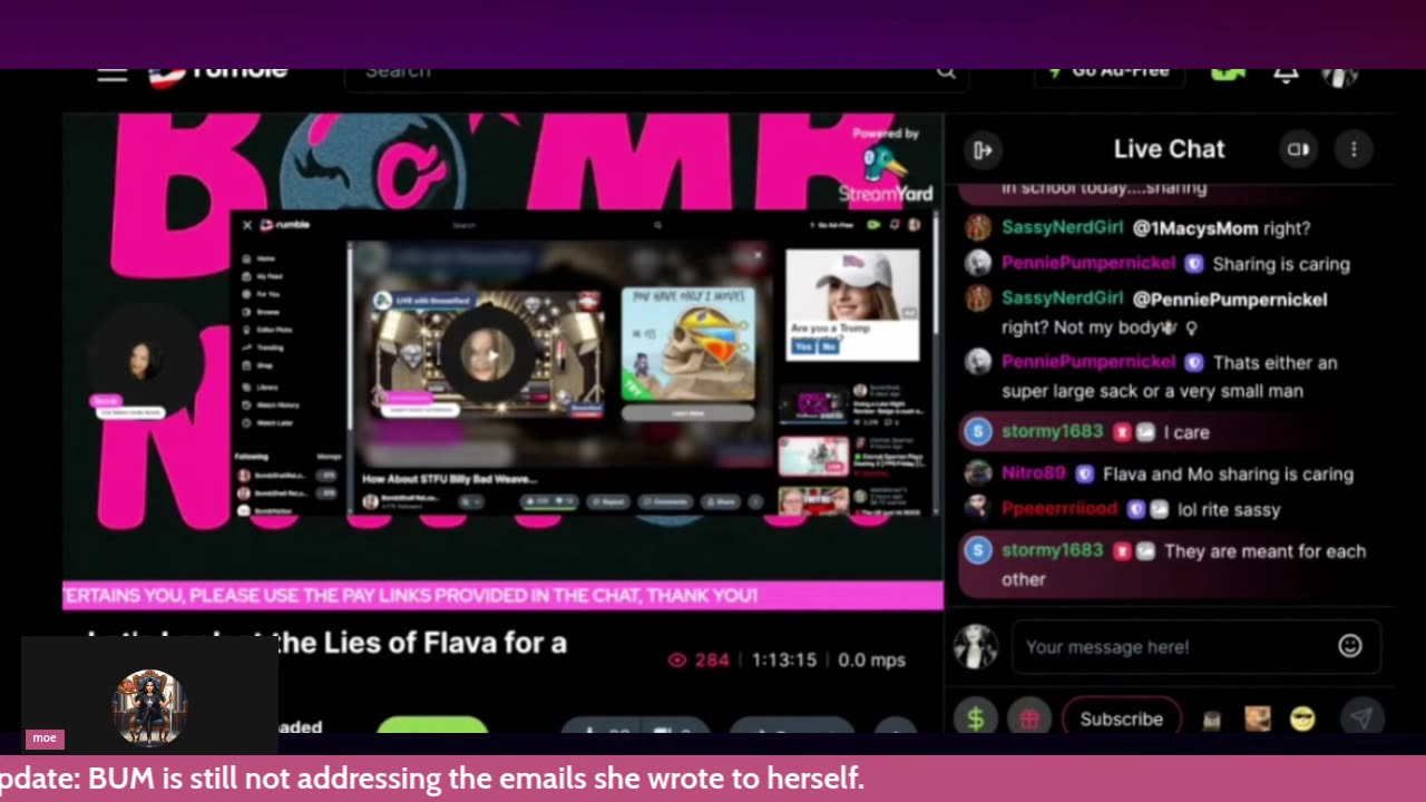 BUM "Let's Look at the Lies of Flava for a minute."