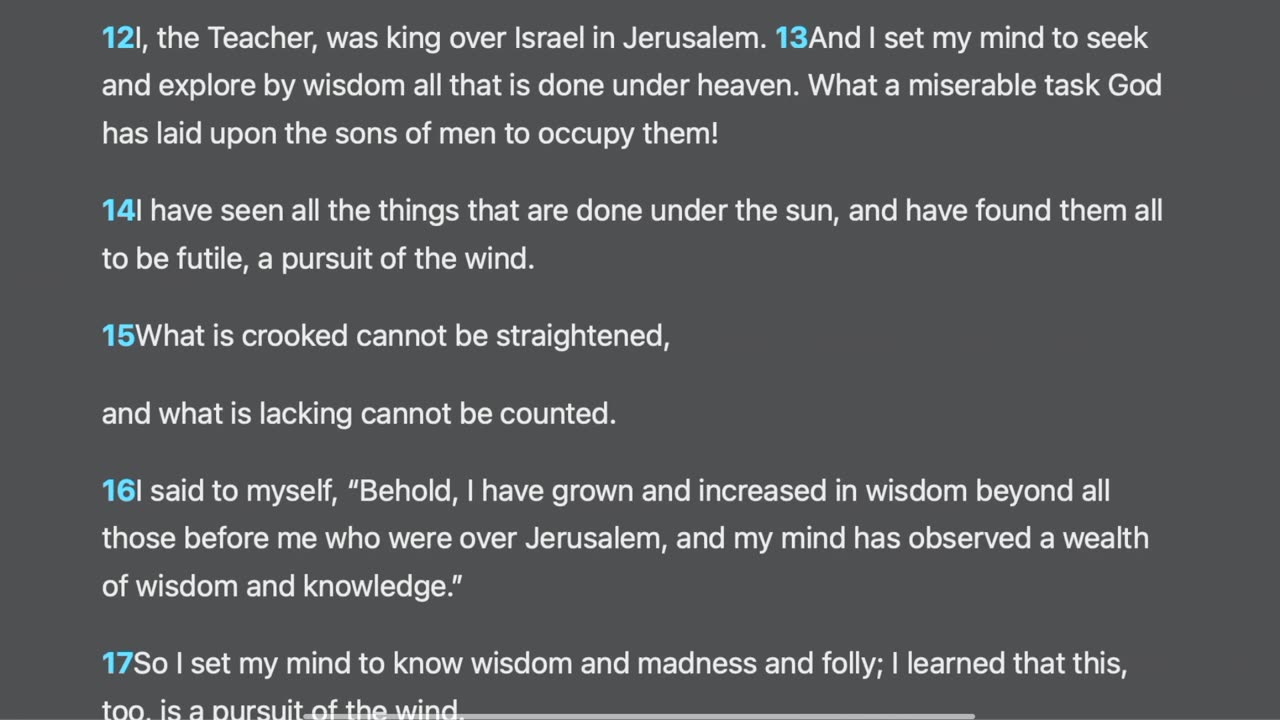 Ecclesiastes 1