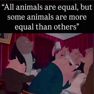 "Animal Farm" by George Orwell...