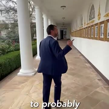 Just got an exclusive tour of the White House’s new Presidential Walk of Fame from Donald Trump Jr.