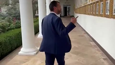 Just got an exclusive tour of the White House’s new Presidential Walk of Fame from Donald Trump Jr.
