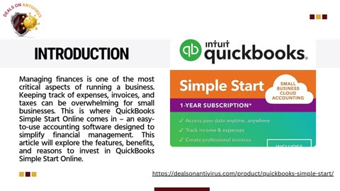 QuickBooks Simple Start Online - Buy Accounting Software