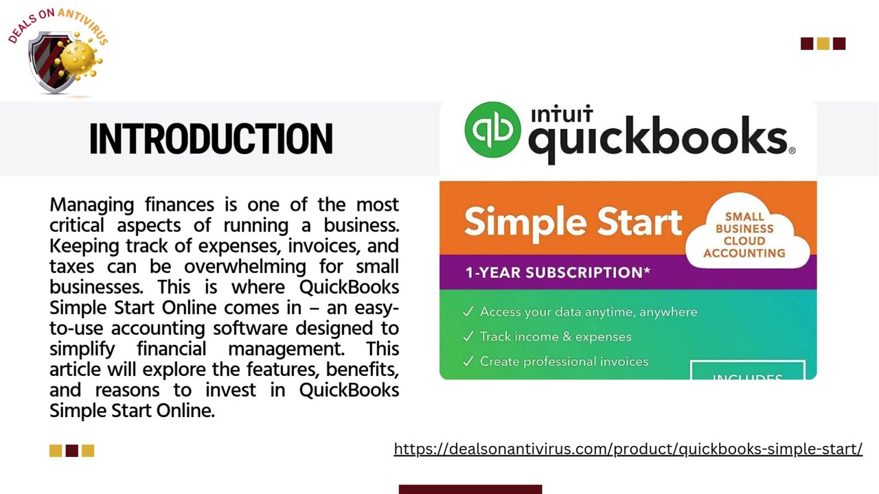 QuickBooks Simple Start Online - Buy Accounting Software