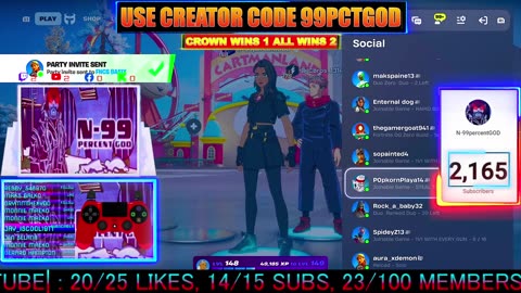 #99PCTGOD Chapter 7 Season 1, battle royale krowns 106