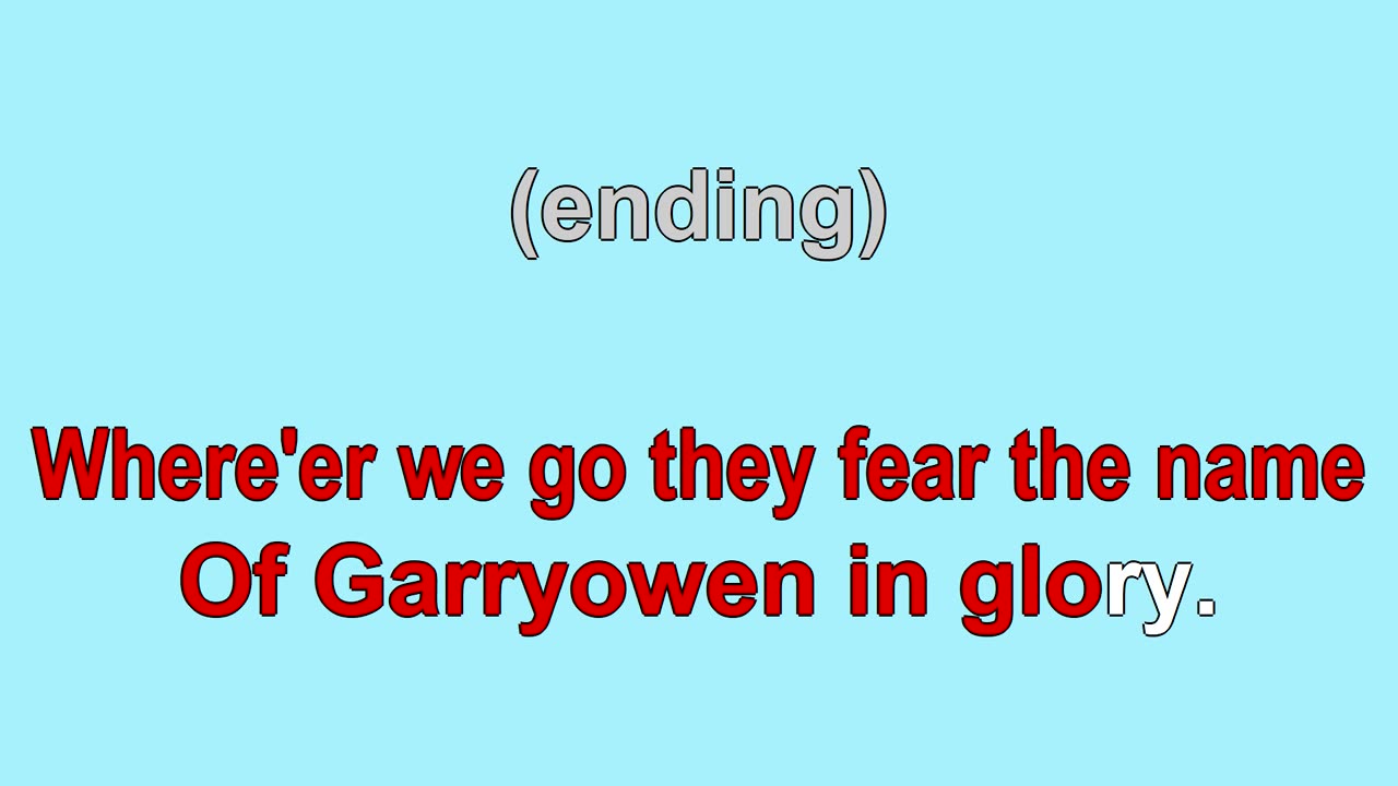 Garryowen (prior to 1866)