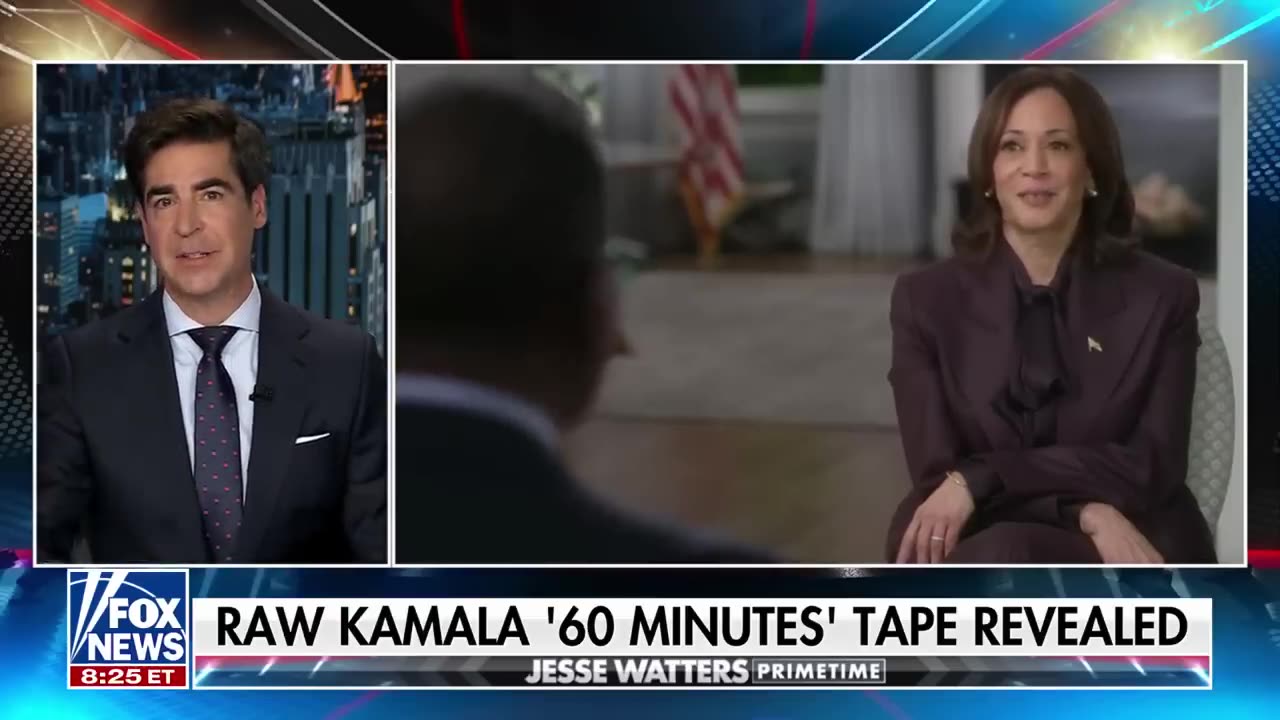 Jesse Watters: CBS chopped Kamala's babbling answer