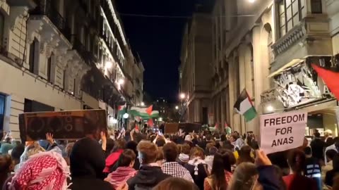 👀 Protest in Europe in support of the Global Sumud Flotilla