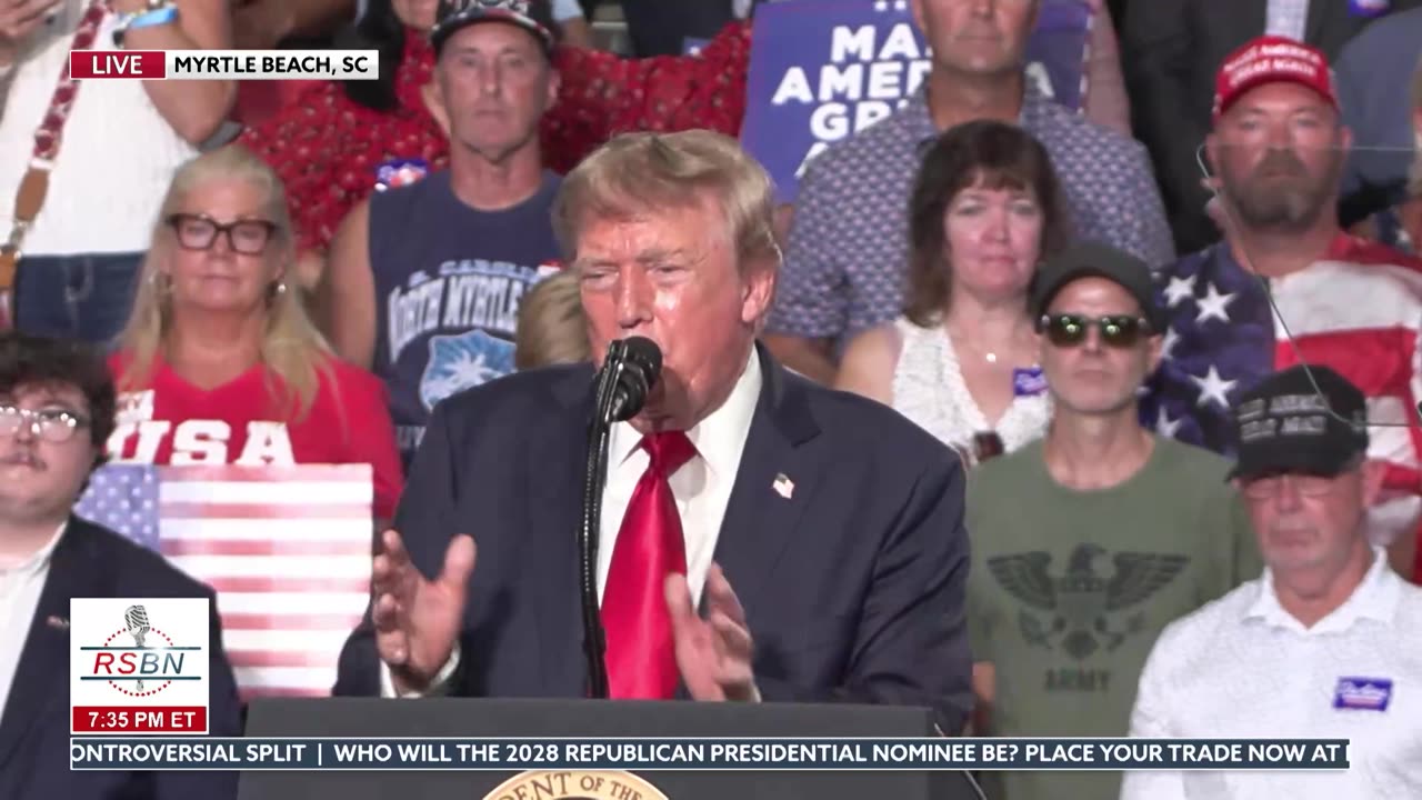FULL EVENT: President Trump Holds Major Myrtle Beach Rally with Darline Graham - 08/21/26 thumbnail