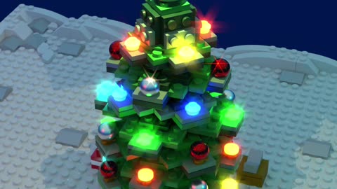 Lego Christmas Tree Blender Animation