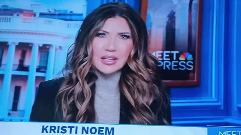Governor Kristi Noem on Meet the Press Simply Outstanding !!!