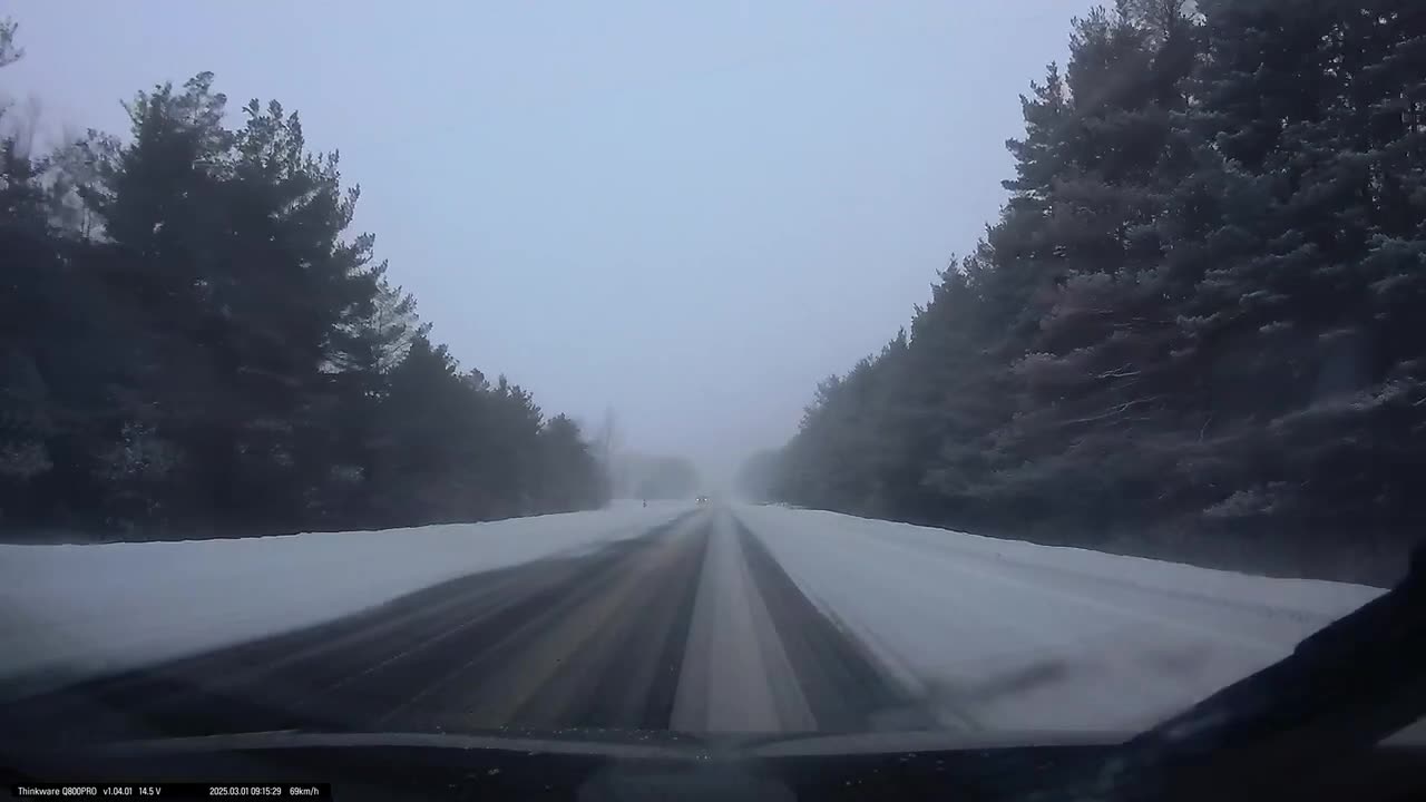 Driving into a snow Storm 2