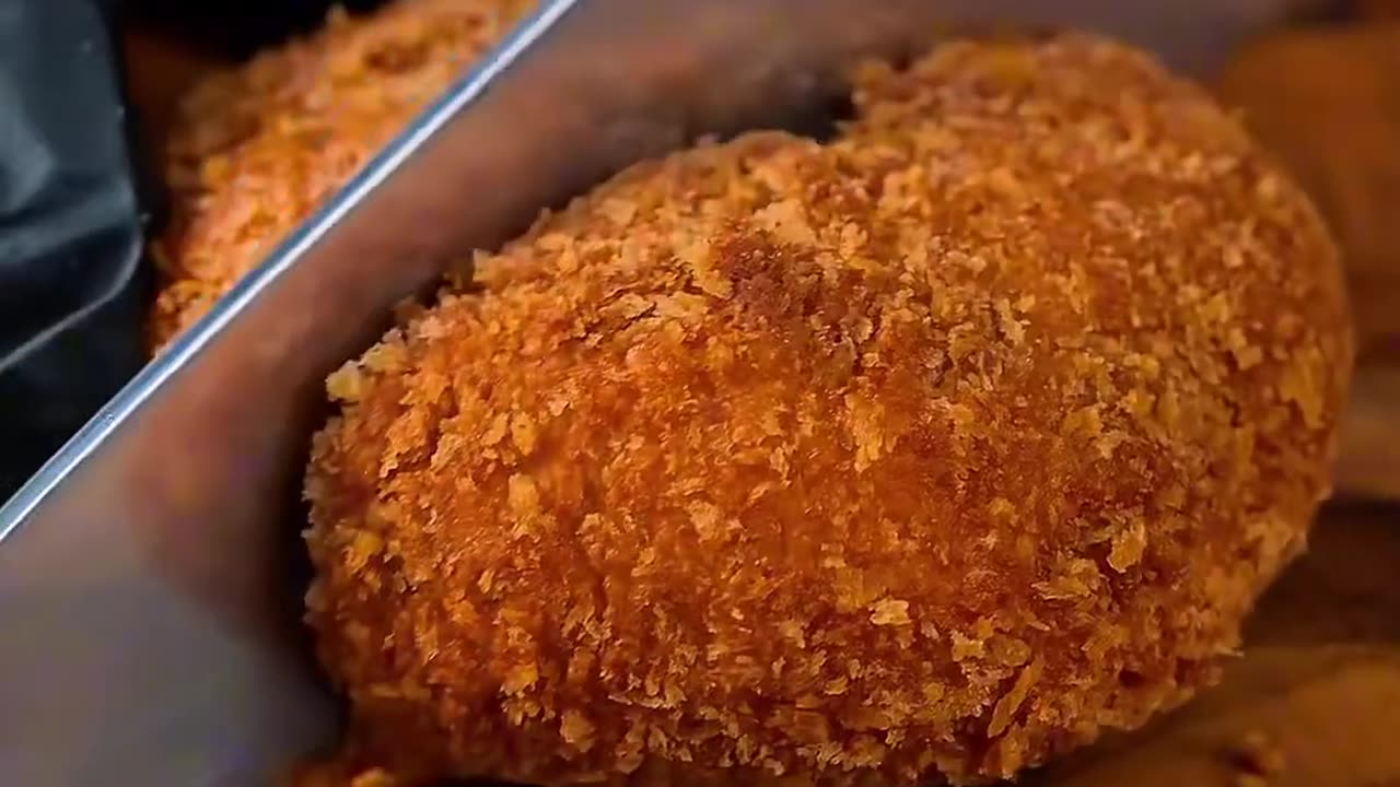 Fried chocolate donut