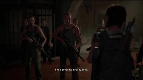 Ellie getting some info on where Abby is (CutScene).