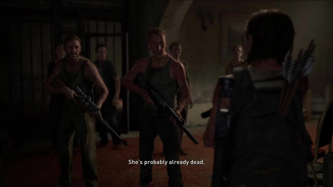 Ellie getting some info on where Abby is (CutScene).