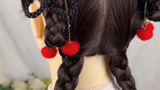 Unique Hair style 2025 | School girl hair style 2025 #hairstyle