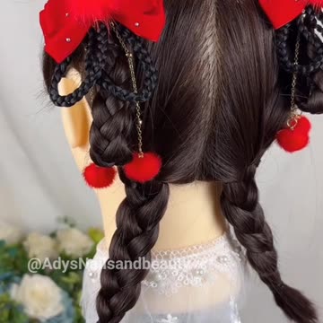 Unique Hair style 2025 | School girl hair style 2025 #hairstyle