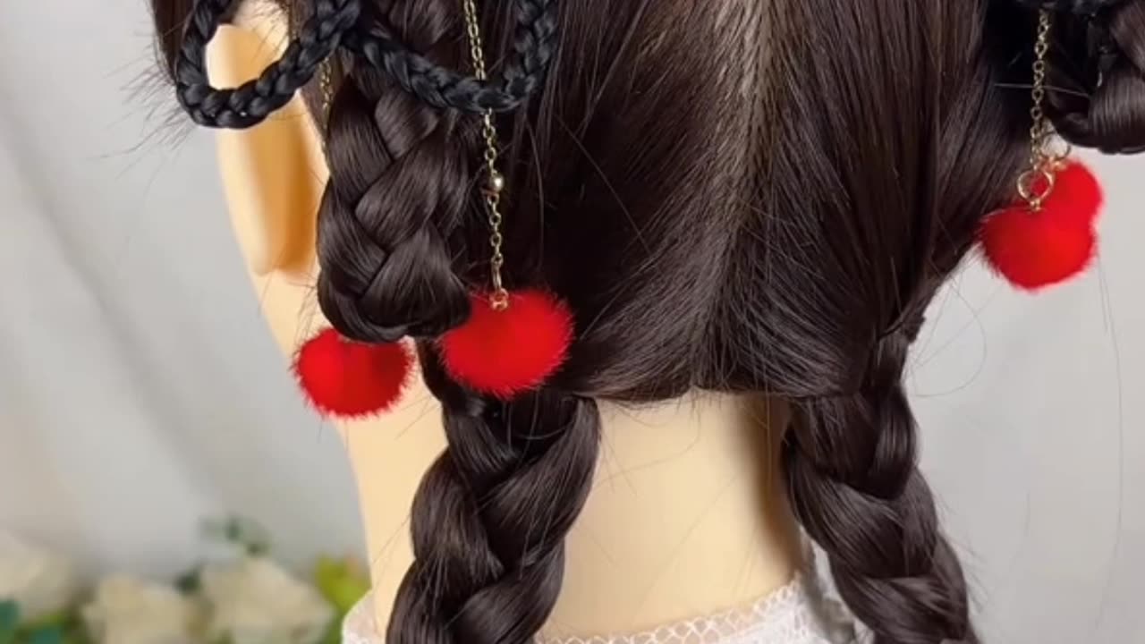 Unique Hair style 2025 | School girl hair style 2025 #hairstyle