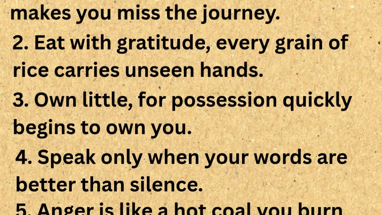 A Japanese Monk Once Said.