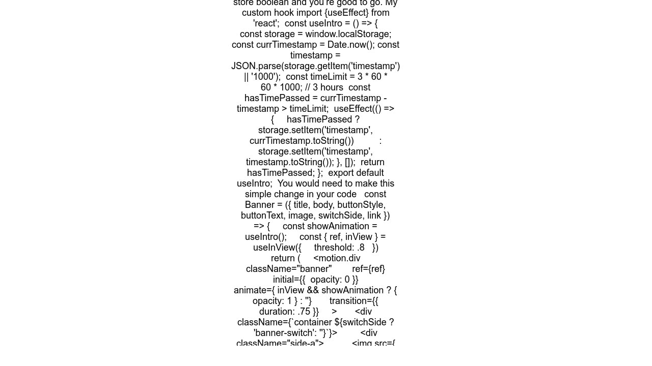 React.Js + Framer Motion animate only on initial page load