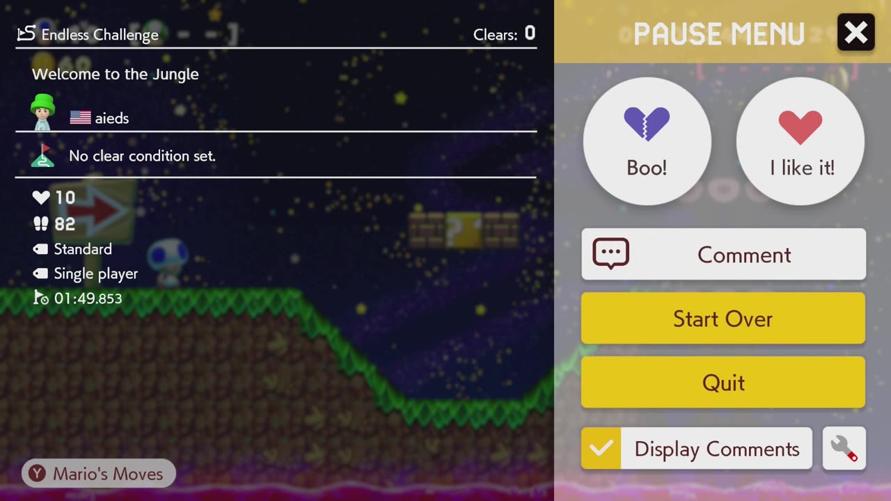 mario maker 2 expert no skips