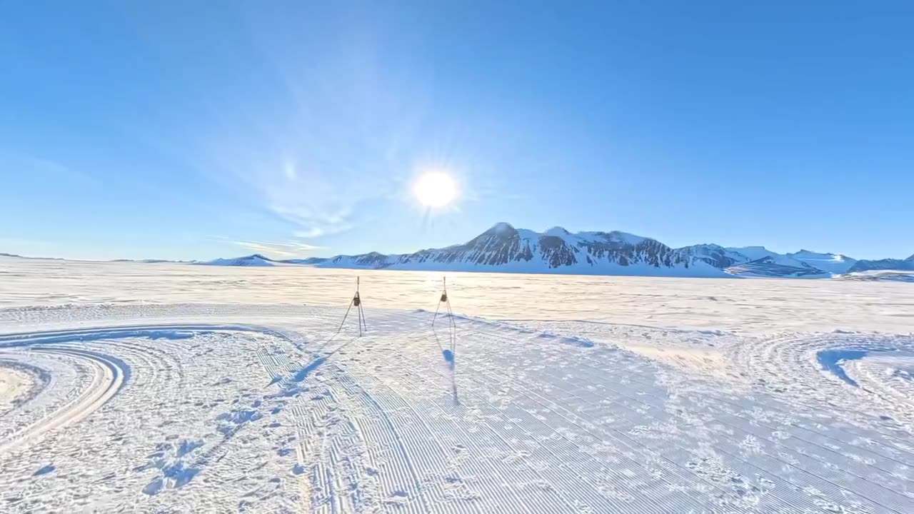 The Sun Rotates 360 Degrees Around The Horizon Of Antarctica