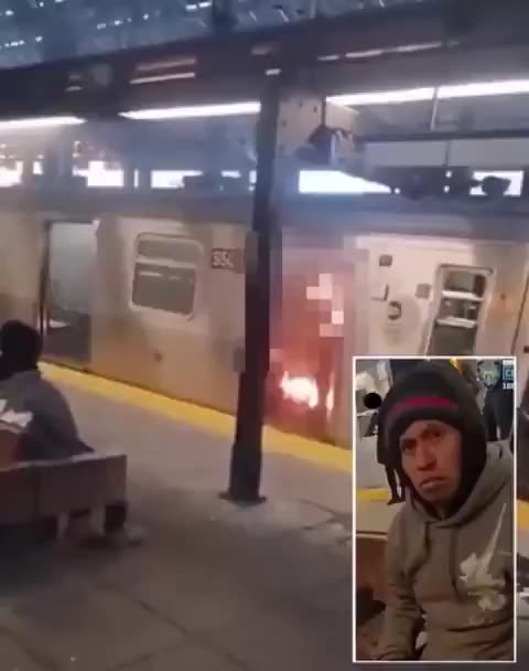 4.- Delincuente reincidente inmigrante ilegal quema viva a una mujer en el Metro de Nueva York