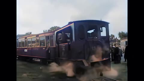 Netherlands’ Steam Tram Legacy: 1920s in Stunning Color!