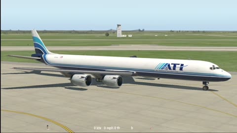 Wilson MD DC8-71F over Texas on Xplane 11 under Ubuntu 24 - ILS KDFW