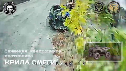 Ambush Drone Runs Down Russian Infantry Group On ATVs