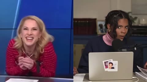 Anna Kasparian & Candance Owens do silly impressions
