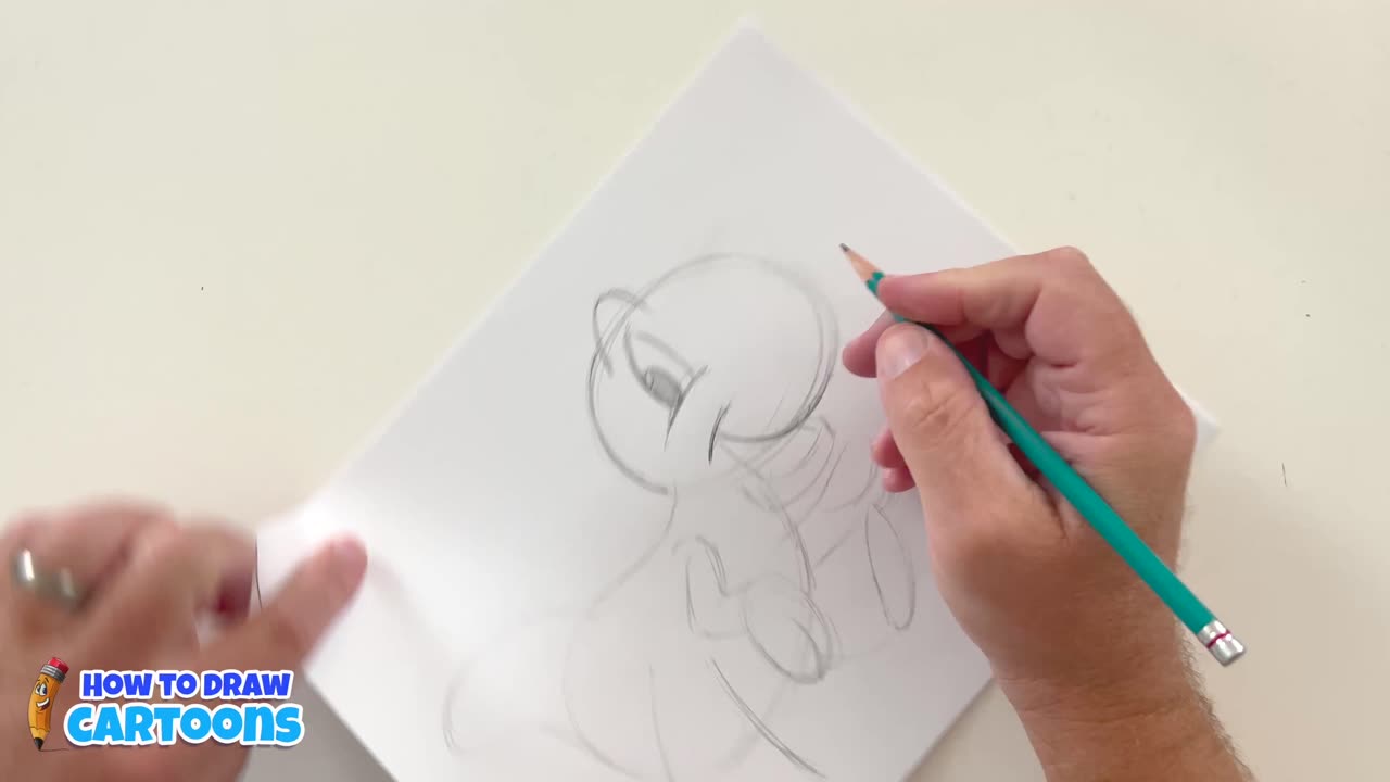 How to draw a cartoon dino