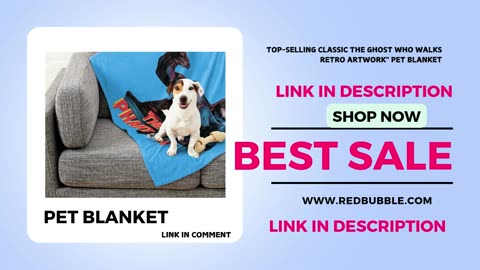 Top-Selling Classic The Ghost Who Walks Retro Artwork" Pet Blanket