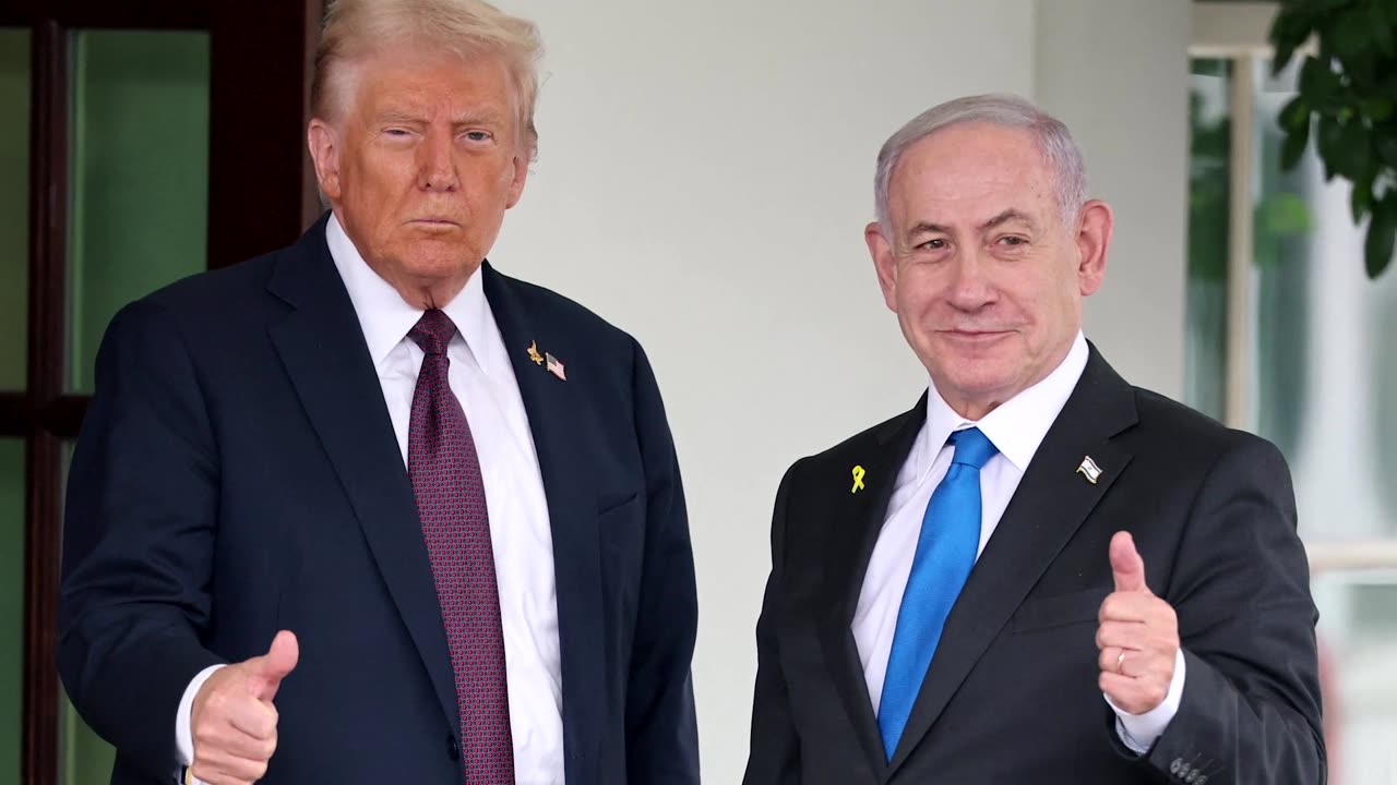 Trump ‘very confident’ of Gaza deal as he greets Netanyahu