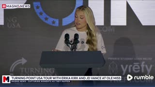 🇺🇸 JD Vance joins Erika Kirk on Turning Point USA Tour at Ole Miss in Oxford, Mississippi [LIVE]