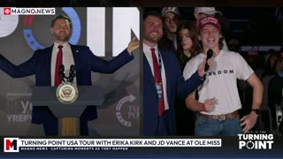 🇺🇸 JD Vance joins Erika Kirk on Turning Point USA Tour at Ole Miss in Oxford, Mississippi [LIVE]