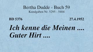 BD 5376 - ICH KENNE DIE MEINEN .... GUTER HIRT ....