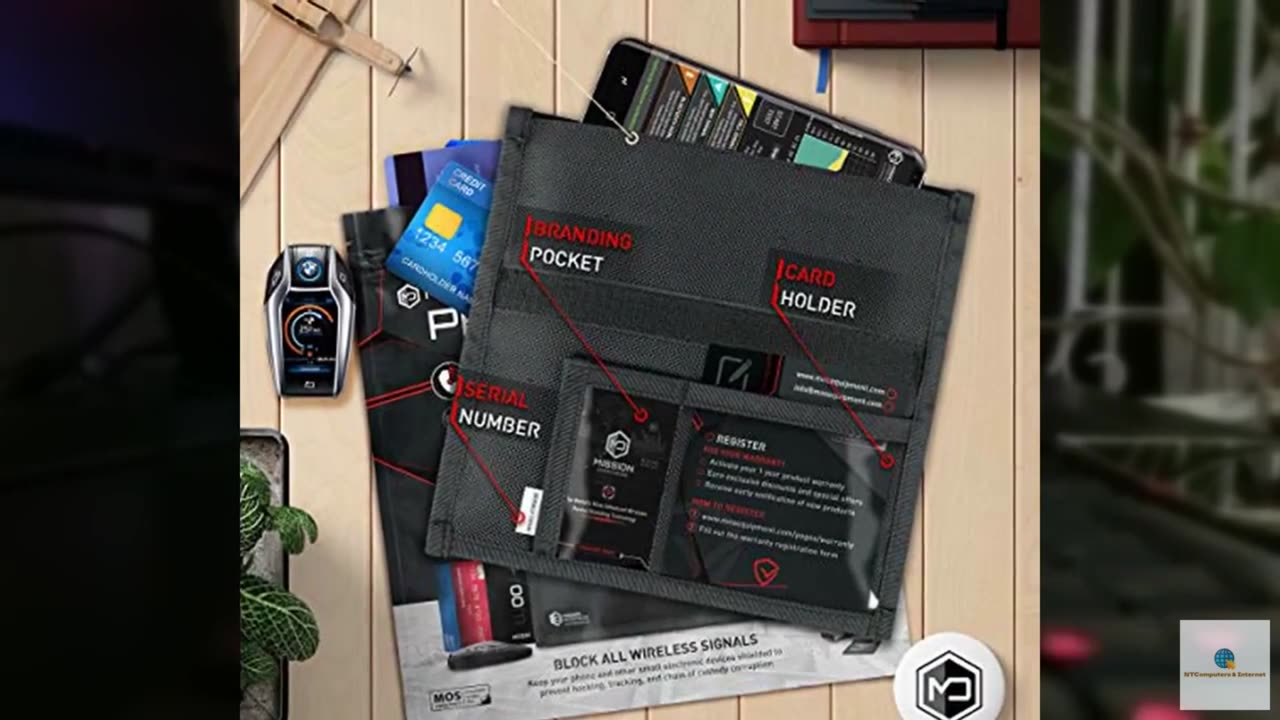 Mission Darkness Non-Window Faraday Bag for Phones // Signal Blocking Faraday Ca