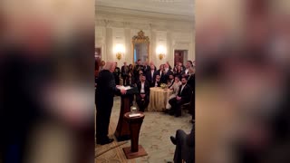 Trump calls freed Israeli hostages 'heroes' at White House